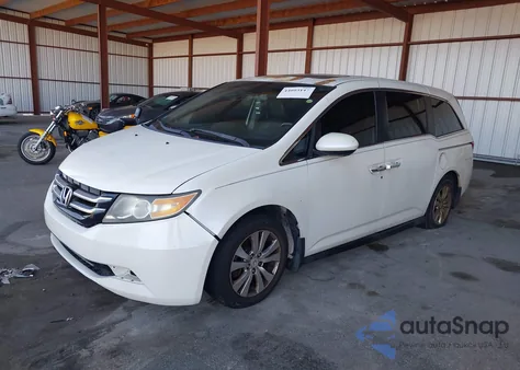 2014 Honda Odyssey Ex-L из США, поврежденный, VIN 5FNRL5H64EB090685